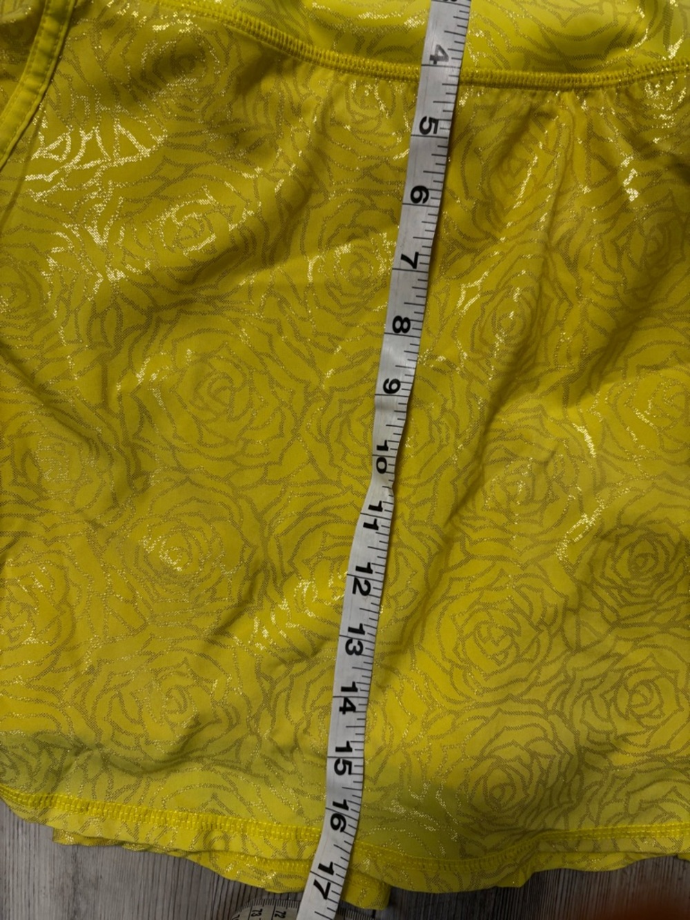 Crowned Athletics Yellow Floral Skort Skirt Athletic Tennis Workout XL - Picture 5 of 9